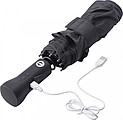 Pongee (190T) automatic, foldable umbrella with eight panels. Opens and closes automatically.
