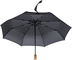 Pongee (190T) automatic open and close, foldable umbrella with eight panels.