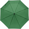 Pongee (190T) automatic open and close, foldable umbrella with eight panels.