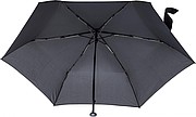 Pongee (190T) foldable umbrella with six panels.
