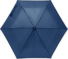 Pongee (190T) foldable umbrella with six panels.