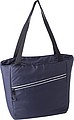 Pongee (75D) cooler bag with PEVA interior lining.