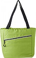 Pongee (75D) cooler bag with PEVA interior lining.