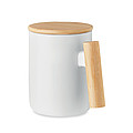 Porcelain mug with lid 380 ml MO6781-06