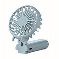 Portable foldable fan, baby blue