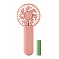 Portable foldable fan, baby pink