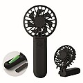 Portable foldable fan, black