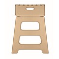 Portable foldable stool, beige