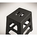 Portable foldable stool, black