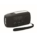 Portable radio with LED torch, black