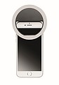 Portable selfie ring light