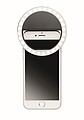 Portable selfie ring light