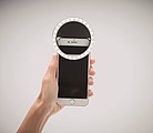 Portable selfie ring light