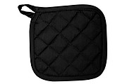 Pot Holder, 100% cotton, heat resistant. 21 x 21 cm. Black