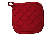 Pot Holder, 100% cotton, heat resistant. 21 x 21 cm. Red