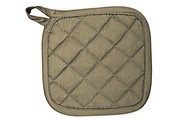 Pot Holder, 100% cotton, heat resistant. 21 x 21 cm. Taupe