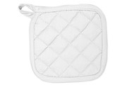Pot Holder, 100% cotton, heat resistant. 21 x 21 cm. White