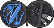 Pouch with in-ear earphones
