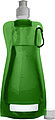 PP foldable bottle (420 ml) with drinking spout and carabiner.