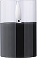 PP LED candle Serin, black