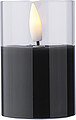 PP LED candle Serin, black