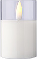 PP LED candle Serin, white