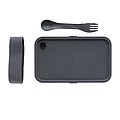 PP lunchbox with spork, anthracite