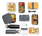 PP lunchbox with spork, anthracite