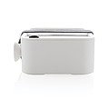 PP lunchbox with spork, white
