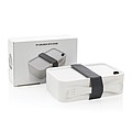 PP lunchbox with spork, white