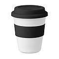 PP tumbler with silicone lid, black