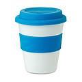 PP tumbler with silicone lid, blue