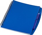 PP, wire bound notebook with 30 lined pages, scan app and pen. Blue ink.