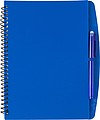 PP, wire bound notebook with 30 lined pages, scan app and pen. Blue ink.