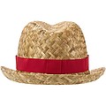 Pricus straw hat, red