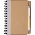 Priestly recycled notebook with pen, lilac