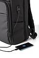 PU (600D) backpack with pockets at the front