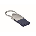 PU and metal key ring, french navy