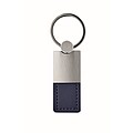 PU and metal key ring, french navy