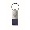PU and metal key ring, french navy
