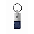 PU and metal key ring, french navy