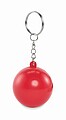 PU ball shape key ring, red