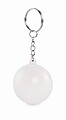 PU ball shape key ring, white