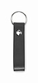 PU loop key ring, black