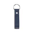 PU loop key ring, french navy