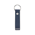 PU loop key ring, french navy