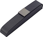 PU luxurious black pen case, suitable for one pen