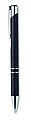 Push button ball pen in 50% wheat straw and 50% ABS material with silver fittings. Blue ink.
