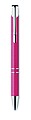 Push button ball pen in 50% wheat straw and 50% ABS material with silver fittings. Blue ink.