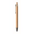 Push button bamboo pen, wood